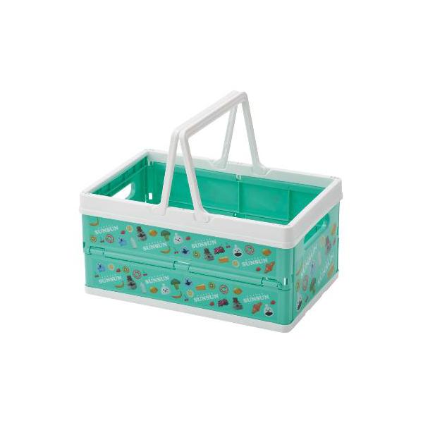 ■スンスンたちがプリントされた折りたたみ式バスケットです。リビングや子ども部屋で大活躍します。■持ち運びに便利なWハンドル付きで、お子さまでも持ちやすくなっています。■使わない時は折りたたんでコンパクトに収納できます。■積み重ねもOKな形状...