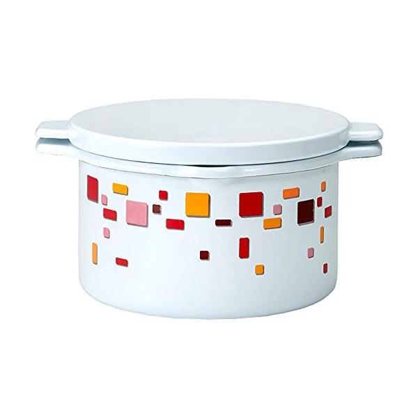 【送料無料】高木金属 ホーロー フライポット フタ付 16cm HO-FP16