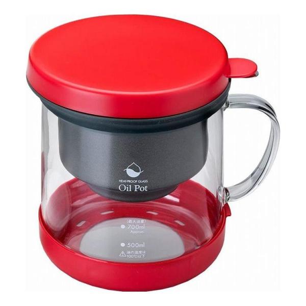 活性炭と酸価値抑制剤のW効果で油が繰り返し使えて経済的です脱色、脱臭、にごりを除去します■サイズ：18×14×16.3cm■容量：約700ml■材質：本体/耐熱ガラス、ろ過ポット/鉄、プロテクター/ポリプロピレン、フタ/ポリプロピレン、こし...