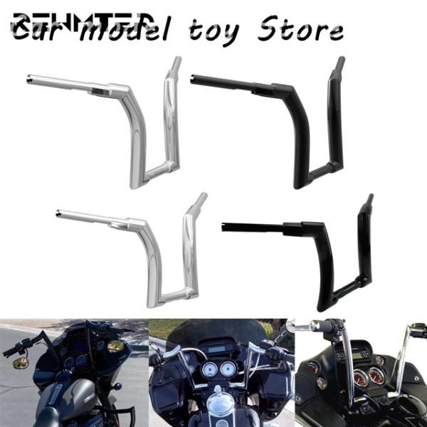並行輸入品】ハーレー バイク 12 14 16 インチハンドル バー黒/クロム
