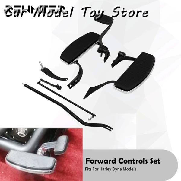 並行輸入品 オートバイビレットフォワードコントロール フットペグリンケージレバーキット フットレストセット ハーレーダイナストリートボブローライダー用 06-
