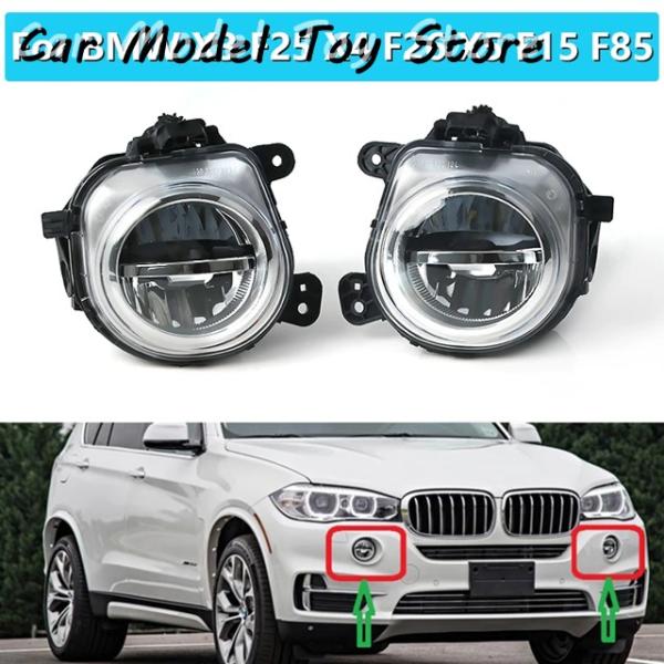 並行輸入品 BMW X3 F25X4 F26X5 F15 F85 2014年2015年2016年用 フロントバンパー  LED フォグランプ DRL ドライビン