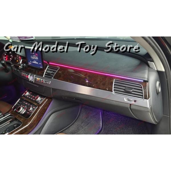 並行輸入品 アウディ A8 D4 2010-2018 用  LED 車内ムードランプ イルミネーション ストリップ APP コントロール 装飾用アンビエントライ