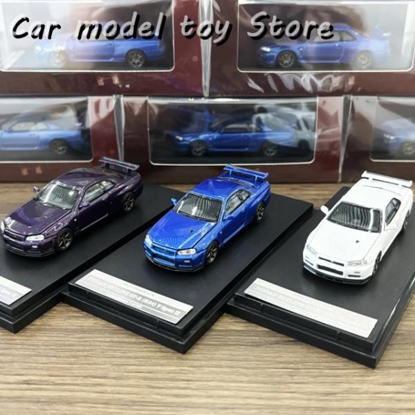 並行輸入品】 モーターヘリックス-ダイキャストカーモデル ブルー GTR