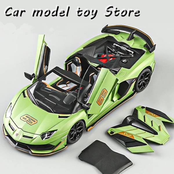 マブラヴ  アリタリアカラー デカール ビッグサイズシール ラジコン カーモデル ビッグサイズ1/18アヴェンタドールSVJ 63合金スポーツカーモデル