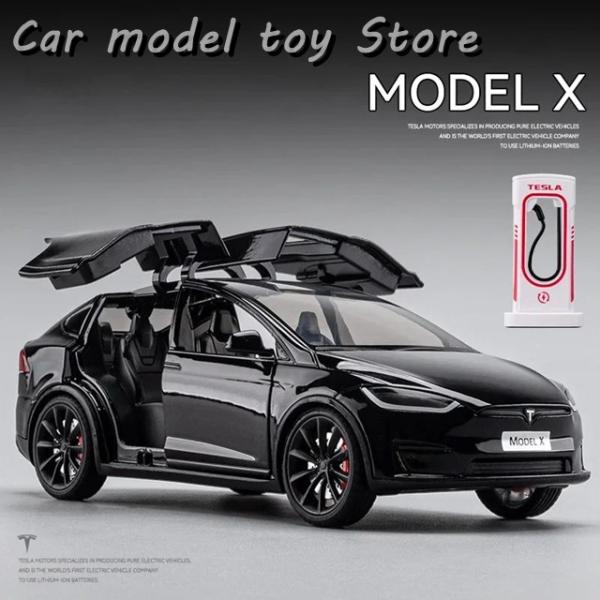 並行輸入品】テスラ 1:24モデルXモデル3合金ダイキャスト車モデル音光