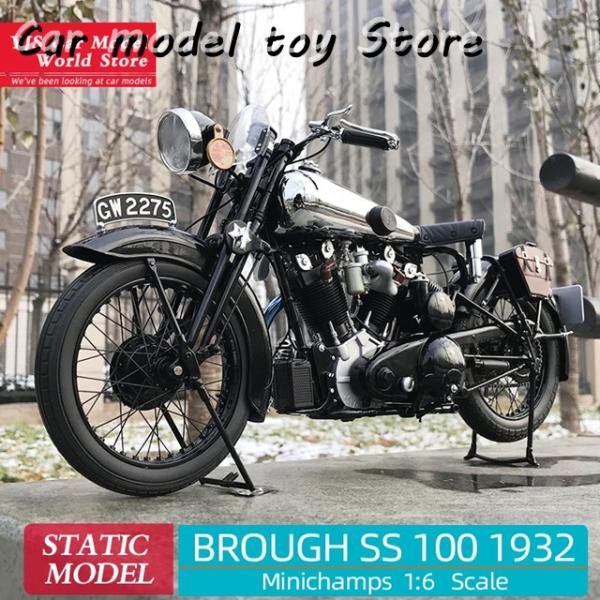 並行輸入品】 MINICHAMPS 1:6 1932 BROUGH SUPERIOR SS 100 T.E. BRAFF