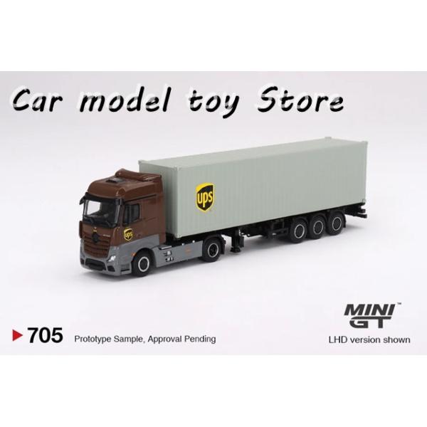 並行輸入品】 MINIGT 1:64 705 AC30 トレーラー UPSコンテナトラック