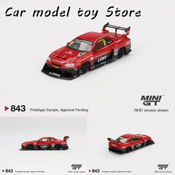 並行輸入品】 MINIGT 843 1:64 LBWK ER34 スーパーシルエット