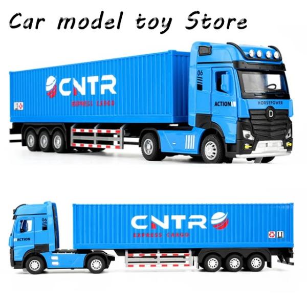 並行輸入品】 1/50ダイキャスト金属コンテナトラック輸送車モデル合金