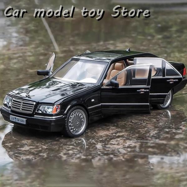 【並行輸入品】 1:24 MERCEDES BENZ W140 320SEL CLASSIC LIMOUSINE ALLOY DIECAST MODEL CAR SOUND AND LIGHT COLLECTION