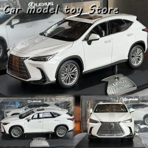 並行輸入品 ダイキャスト レクサス NX400H+1/18スケール ホワイトカー