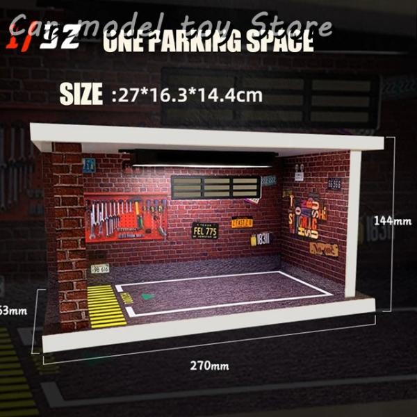 並行輸入品 1/32 1/24 1/18 SCALE LIGHTING PARKING LOT ASSEMBLY TOY DIECAST MODEL CAR GARAGE DIY SCENE COLLECTION DISPLAY