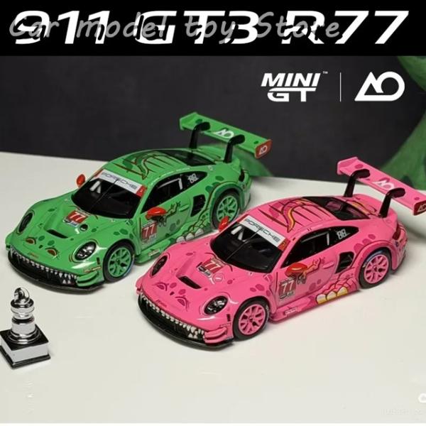 並行輸入品 MINIGT X AO RACING 1/64 911 GT3 R77 CHAMPION DUAL CAR