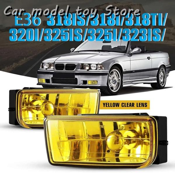 【並行輸入品】BMW E36 フォグランプ用 - M3 E36 3 シリーズ 1992年-1999年フォグランプ交換アセンブリ 1 ペア イエロー