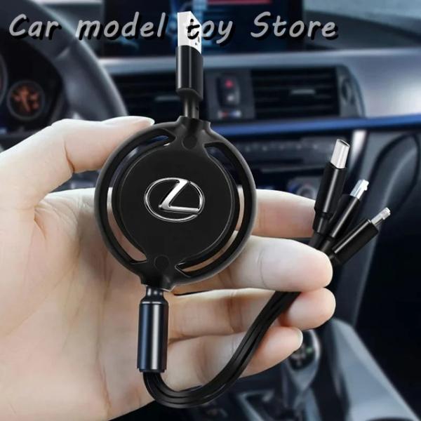 並行輸入品】レクサス 車内 3 IN 1 マイクロ USB タイプ C 高速充電