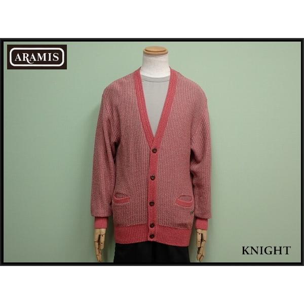 ARAMIS リネン混ニットカーディガン・M▽アラミス/麻/春夏/21*12*4-11  