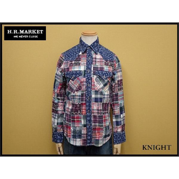 HOLLYWOOD RANCH MARKET H.R.MARKET パッチワークウエスタンシャツ・1 