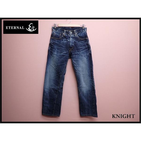ETERNAL 色落ち加工 ジーンズ・74cm△エターナル 備中倉敷工房/デニム