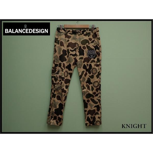 BalanceDesign 迷彩柄カーゴパンツ・32△ゴルフ/バランスデザイン/@A1