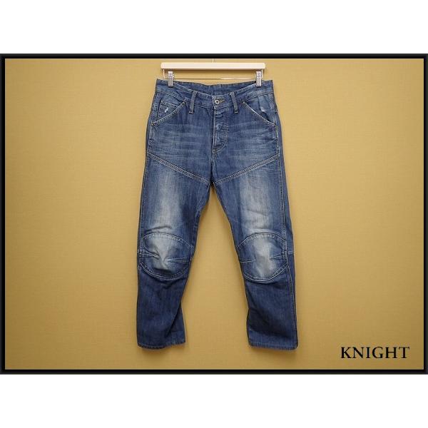 G-STAR RAW 立体裁断 デニムパンツ・31△ジースターロウ/ユーズド加工