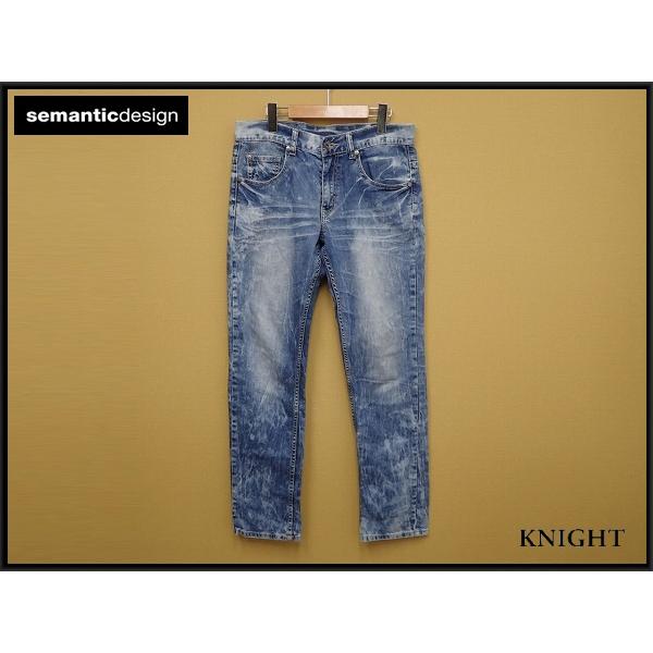semantic design（セマンティックデザイン） ユーズド加工 ジーンズ・L 