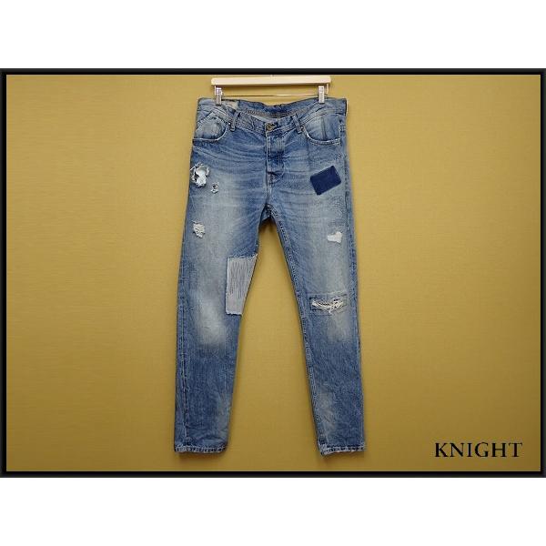 ZARA（ザラ） ダメージジーンズ△ザラ/リペア加工/デニムパンツ/メンズ