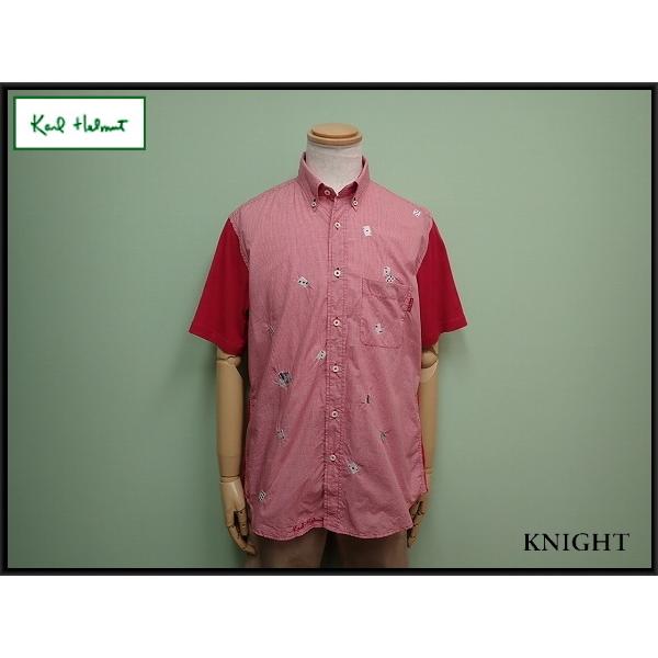 Karl Helmut 送料無料 シャツ・4/L◇カールヘルム/トランプ柄/刺繍/@B3