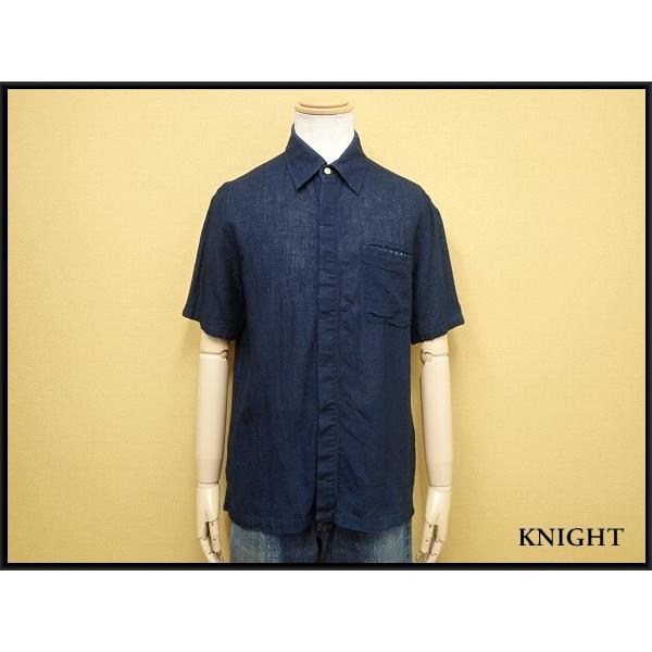 Pal'las Palace（パラスパレス） 送料無料 インディゴ染めシャツ・M