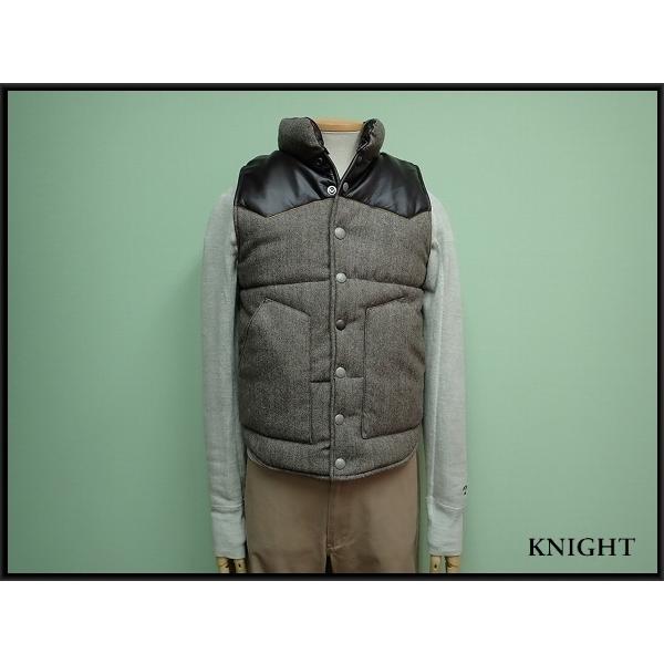 RISERILY×ボンズアンドピース 中綿ベスト・M□ライズリリー/ツイード  