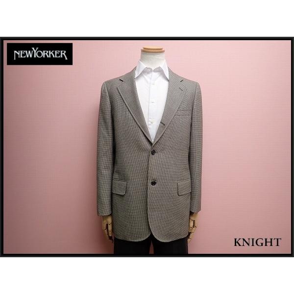 NEWYORKER ウールジャケット・94YA7□ニューヨーカー/千鳥格子/21*9*2 