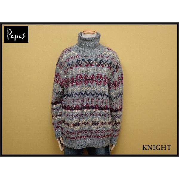 PAPAS パパス メンズ ウールセーター　Ｍサイズ PAPAS パパス メンズ ウールセーターMサイズ