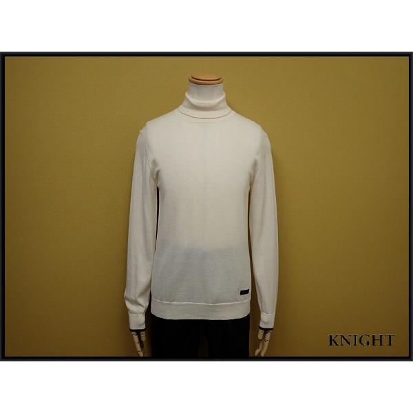 CRESTBRIDGE リブニットタートルネック M ブラック WEB・一部店舗限定】クレストブリッジチェックタートルネックニット