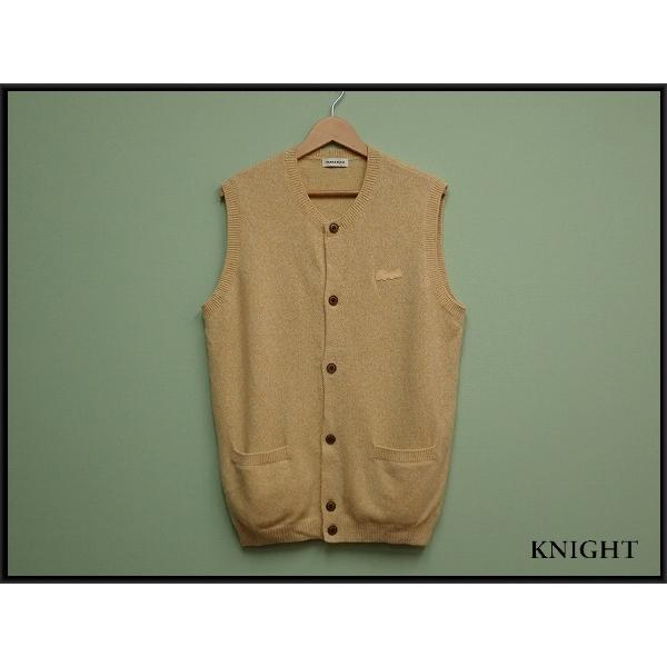 Papas ニット ベスト　美品 PAPAS（パパス） PAPAS PLUS ミックスニットベスト・50/L□パパス