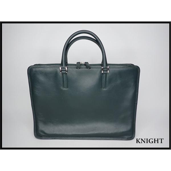 ダークグリーン レザー ビジネスバッグ BUSINESS LEATHER FACTORY ブリーフケース☆ビジネスレザー