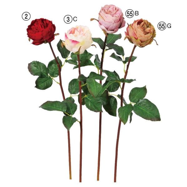 asca イングリッシュローズ バラ 薔薇 花材 造花 A-33733