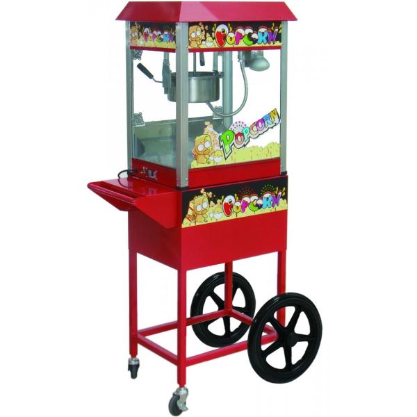 【ＧWセール！】 業務用ポップコーンマシーン と 専用台車 セット 【KJM-8AD】 ポップコーンメーカー 【翌営業日出荷】 カート 送料無料