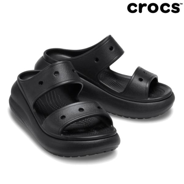 crocs クロックス レディース サンダル クラッシュ サンダル 207670 Crush Sandal 厚底 カジュアル 黒 ブラック 軽量