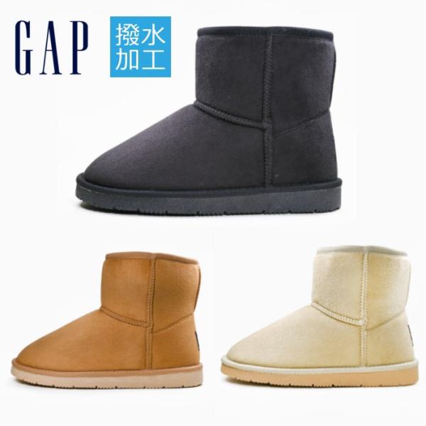 GAP ギャップ GPL32353 レディース ムートン ブーツ 靴 ブラック ブラウン ベージュ ショートブーツ 撥水 軽量 暖かい おしゃれ シンプル