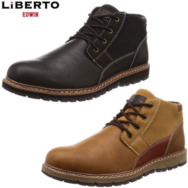 メンズブーツ リベルト エドウィン LiBERTO EDWIN 60643 メンズ ショートブーツ レインブーツ カジュアルブーツ マウンテンブーツ 防水 防寒 防滑