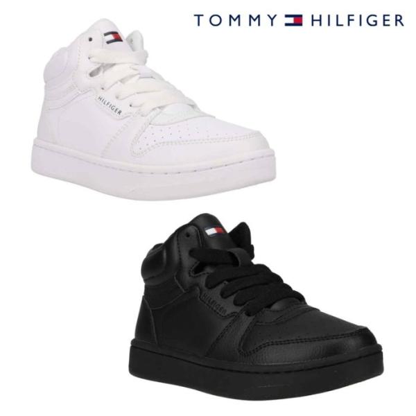 SALE 半額 50％OFF TOMMY HILFIGER トミー ヒルフィガー TH100911 TH100921 TH CADE MID キッズ ジュニア レディース スニーカー シンプル ミドルカット  靴