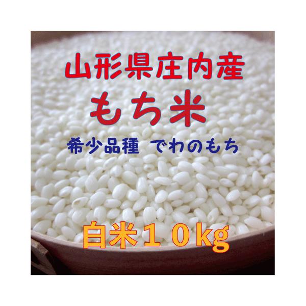 《在庫処分》７年産　もち米　白米10kg 山形県庄内産でわのもち 　特別栽培米　送料無料（沖縄・離島除く）糯米 ヒメノモチ ヒヨクモチと同レベル もちごめ 餅米