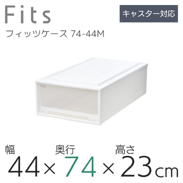 天馬 Fits フィッツケース 74-44MWC (旧:ロングL) ホワイトクリア