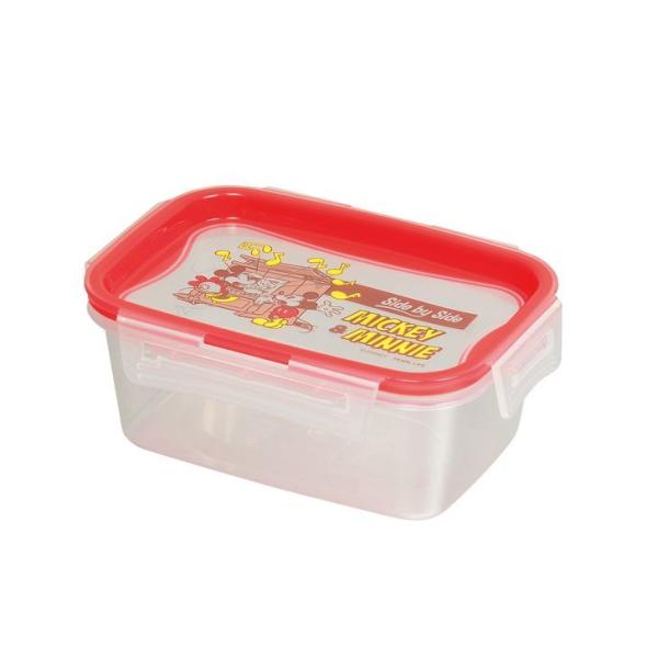 パール金属 ◎ ディズニー 保存容器長方形 M ミッキー&ミニー WD-9057