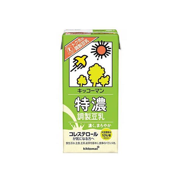 【3ケース】　キッコーマン　特濃調製豆乳　1L×6本×3箱　合計18本