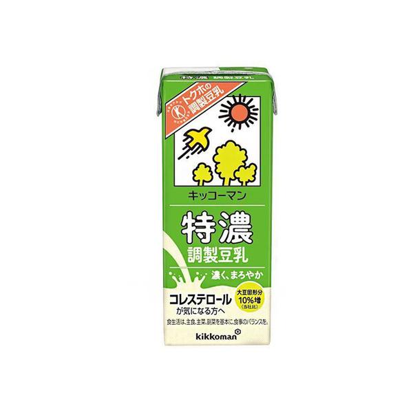 【2ケース】　キッコーマン　特濃調製豆乳　200ml×18本×2箱　合計36本