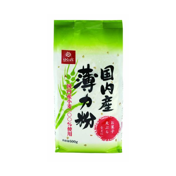 安心の100%国内産小麦粉。群馬県産の小麦を中心に厳選された小麦を自然そのままに、100%国内産小麦を使用して、丁寧に粉にしました。漂白剤、その他添加物を使っていないので、自然な色をした小麦粉です。焼き菓子、天ぷら、パウンドケーキなどの洋菓...