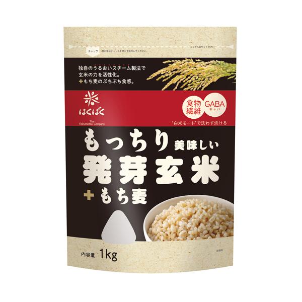 はくばく　もっちり美味しい発芽玄米＋もち麦　1ｋｇ　1ｋｇ×6個