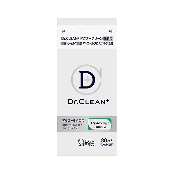 エステー Dr.CLEAN+ 除菌・ウイルス除去アルコールクロス つめかえ 80