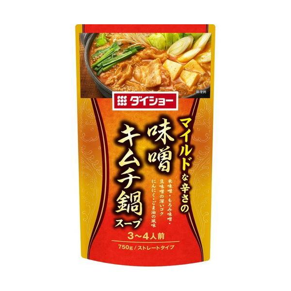 ダイショー 辛さマイルド 味噌 キムチ鍋 スープ 750g10